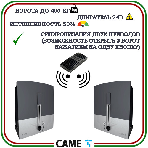 CAME BXL04AGS  автоматика для откатных ворот  6